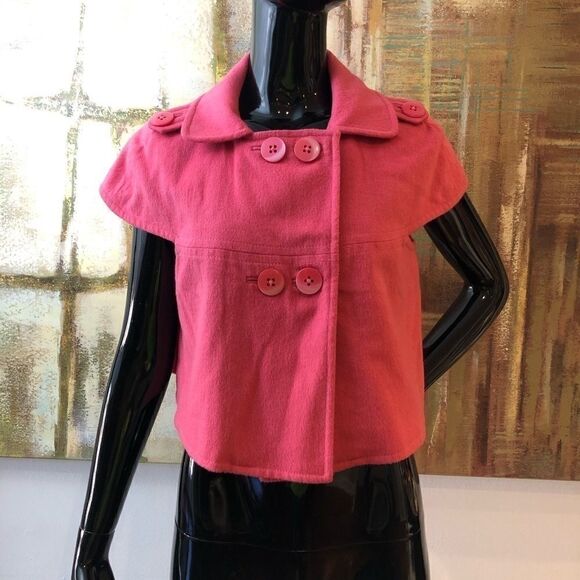 elevenses Jackets & Blazers - Elevenses Wool Blend Cape Jacket Size Medium